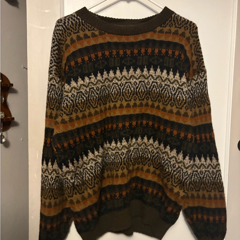 Men's Multicolor Patterned Sweater